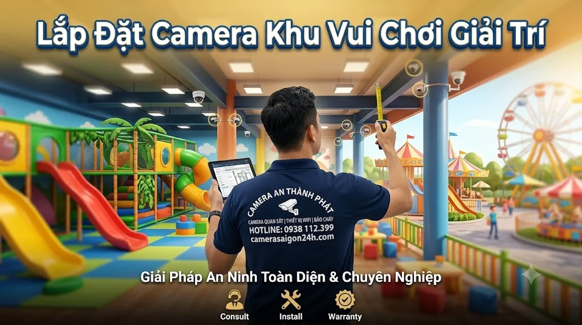 Lắp đặt camera an ninh giải trí khu vui chơi,Lắp camera công viên giải trí,Camera quản lý khu vui chơi,Hệ thống camera an ninh khu vui chơi,Camera quan sát trung tâm giải trí