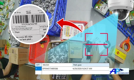camera đóng hàng quét mã vận đơn, camera quét mã vận đơn truy xuất video, camera đóng gói hàng có quét mã, camera quét QR đơn hàng, camera đóng hàng đọc mã vận đơn, camera giám sát đóng hàng quét mã vận đơn
