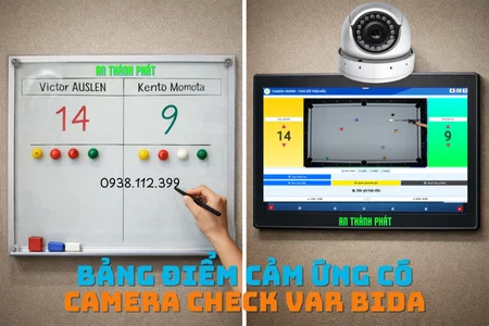 bảng điểm cảm ứng bida,camera check var bida,bảng điểm bida thông minh,var bida là gì,bảng điểm bida điện tử,camera trọng tài bida,thiết bị công nghệ bida