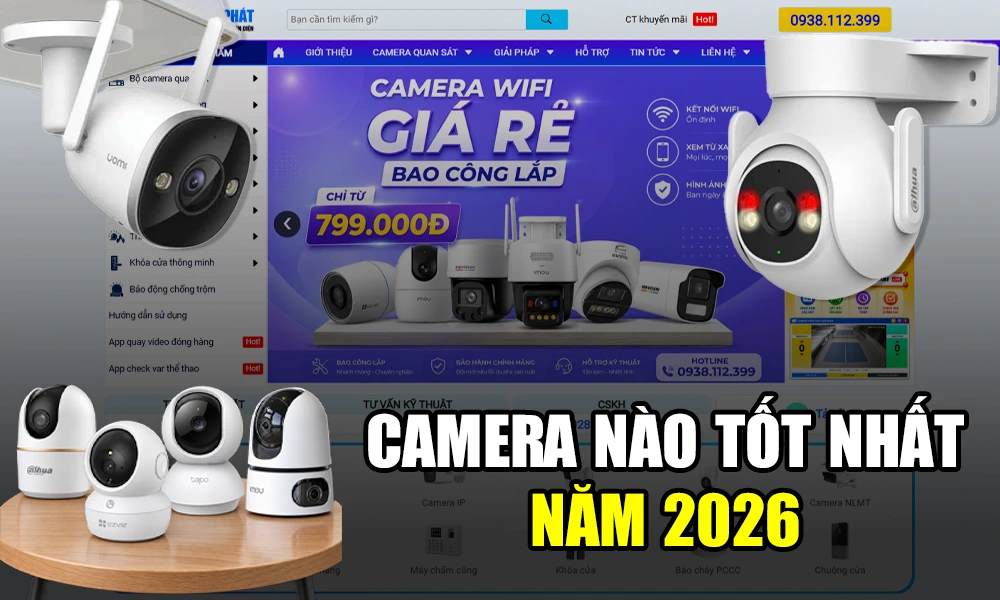 Camera Tốt Nhất Năm 2026, Camera giám sát tốt nhất 2026, Camera Nào Tốt Nhất Năm 2026, Chọn camera phù hợp tốt nhất, Lắp camera nào tốt nhất, Lắp camera WiFi tốt nhất năm 2026, Lắp Camera Trong Nhà Tốt Nhất 2026, Lắp Camera Ngoài Trời Tốt Nhất 2026, Loại Camera Tốt
