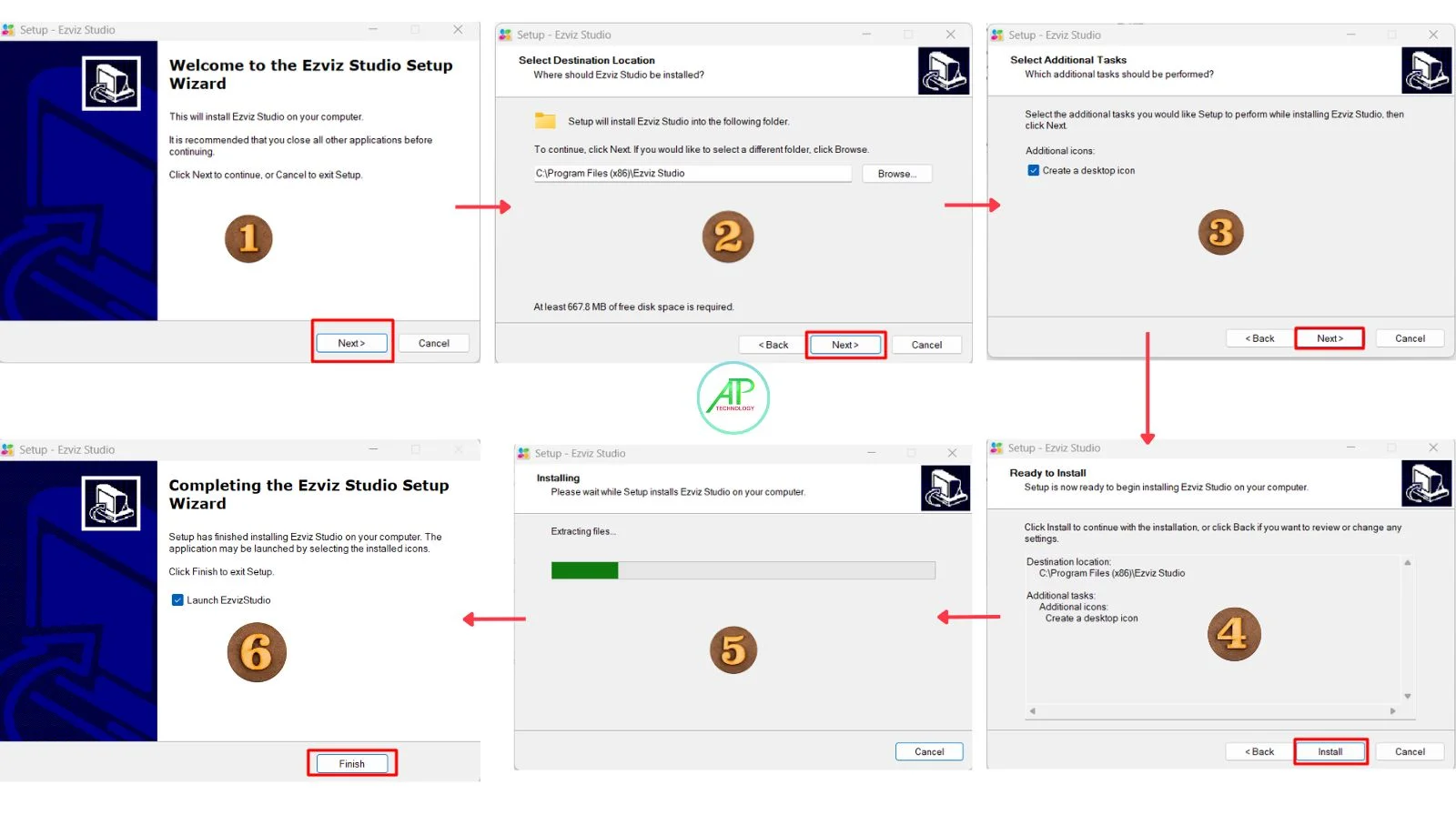 các bước setup phần mềm ezviz pc