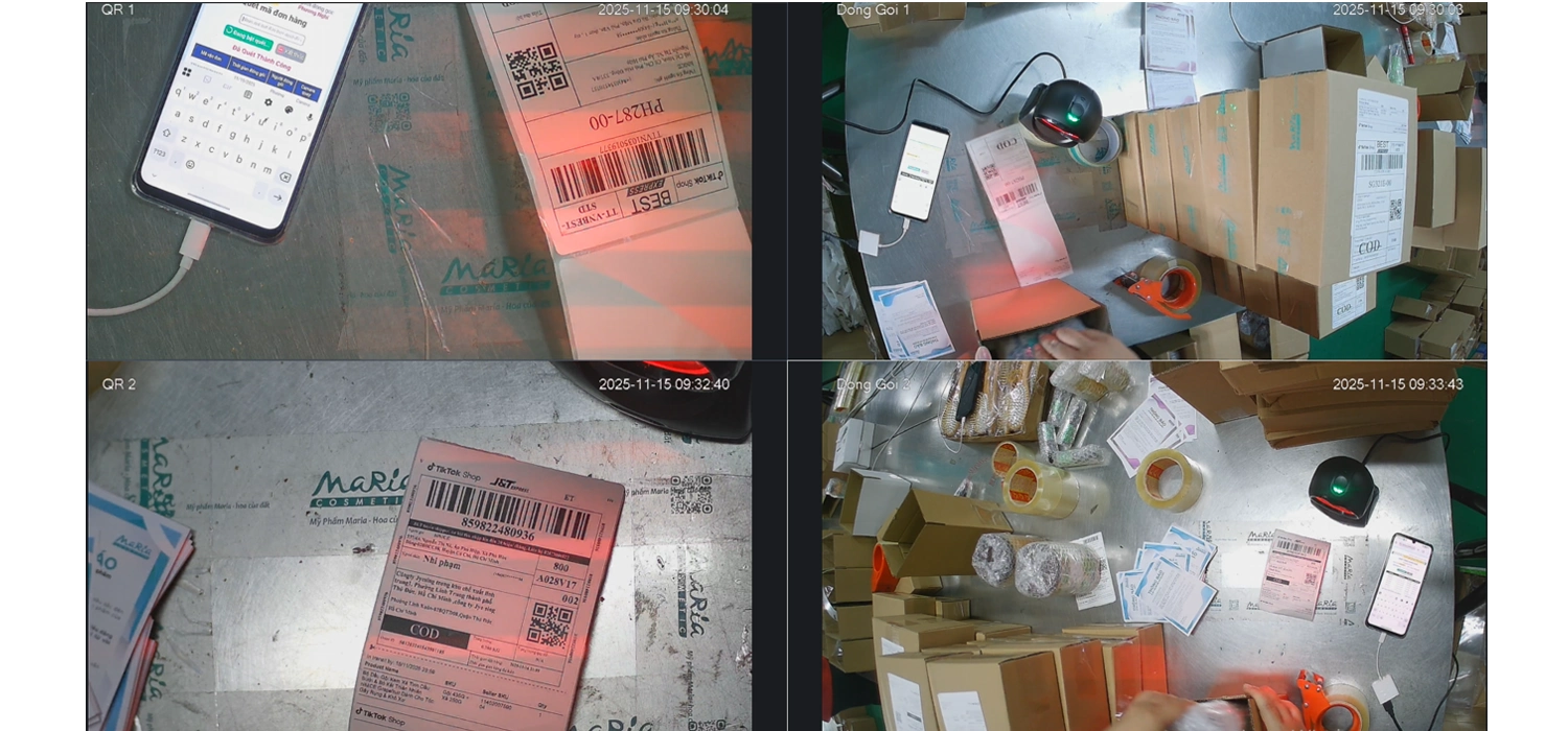 Camera Đóng Hàng Có Check Mã Vận Đơn