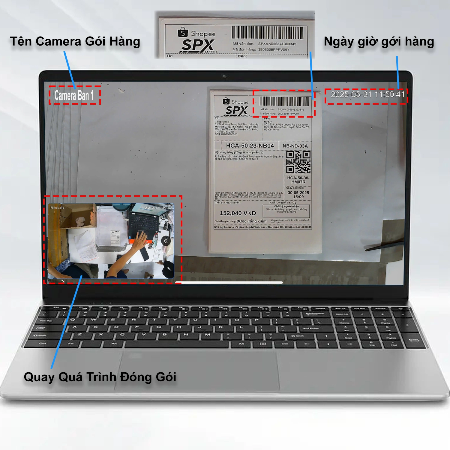 Camera Đóng Gói Đơn Hàng