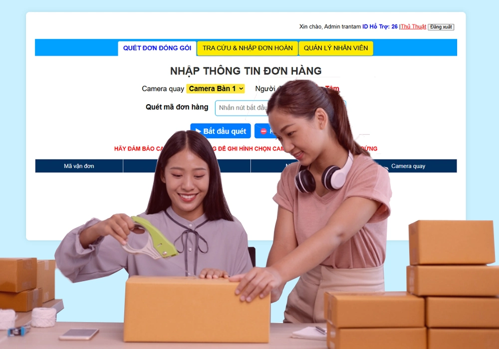 Camera Đóng Gói Hàng Hóa