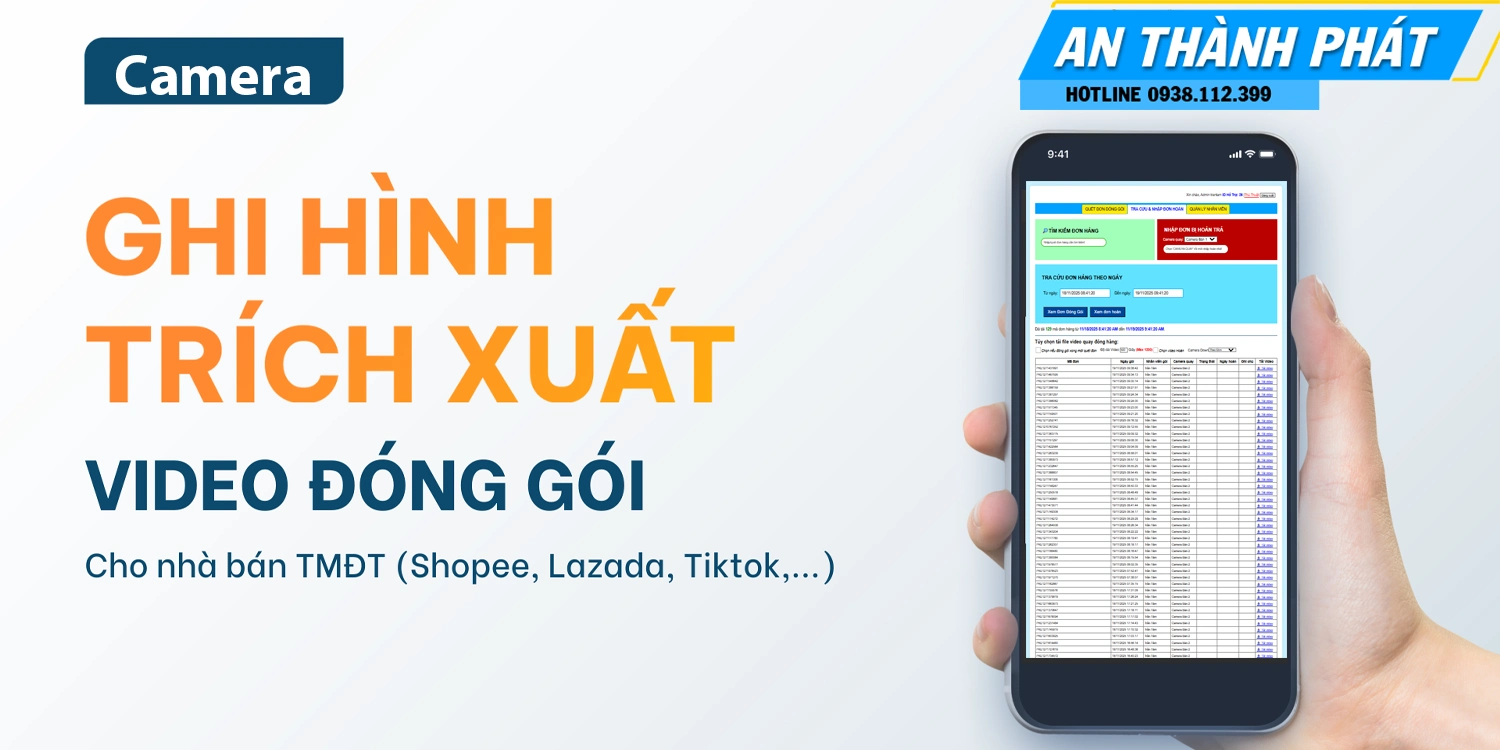 Camera Đóng Gói Sàn Thương Mại Điện Tử