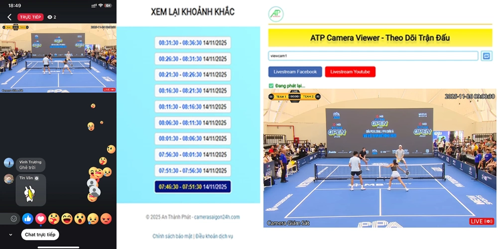 Camera Livestream Check Var Pickleball