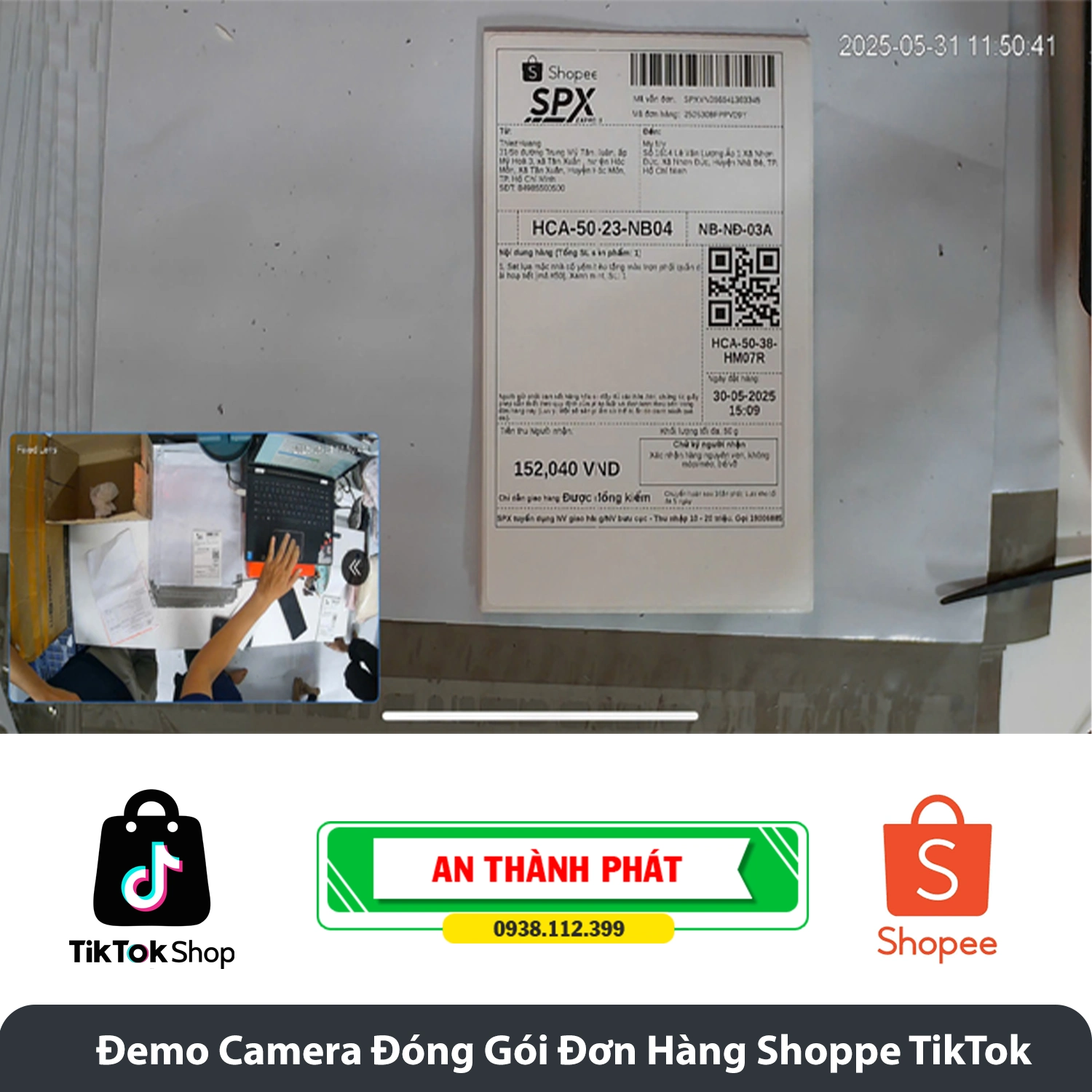 Camera Quay Lại Quá Trình Đóng Hàng Shopee, TikTok