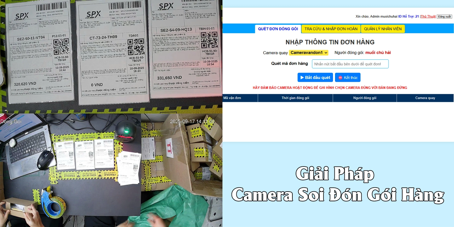 Giải Pháp Camera Soi Đóng Gói Hàng