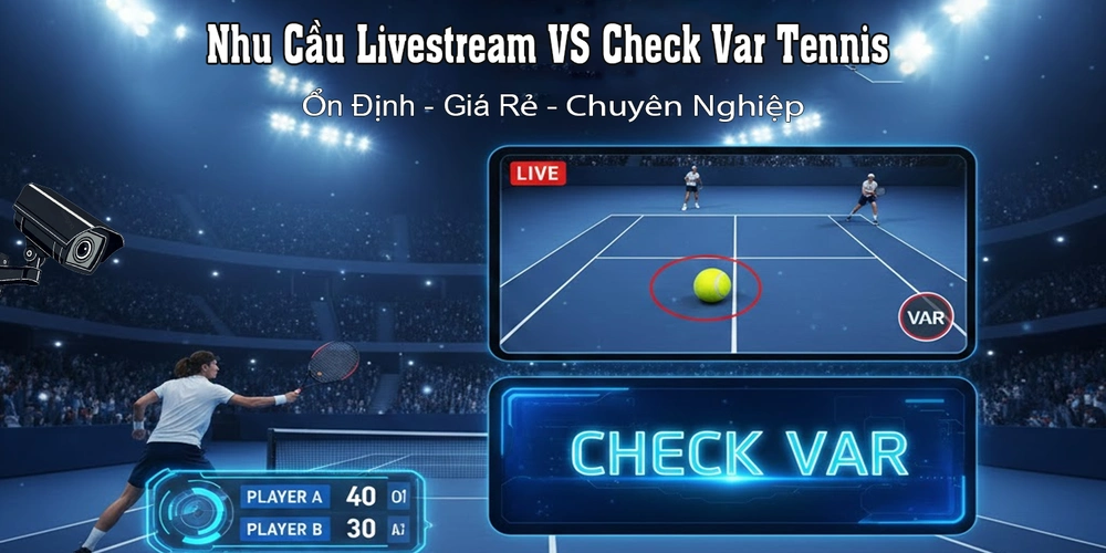 Nhu cầu check var livestream tennis hiện nay 