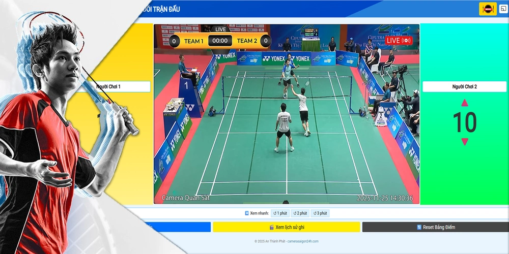 Giải Pháp Livestream Check Var Cầu Lông