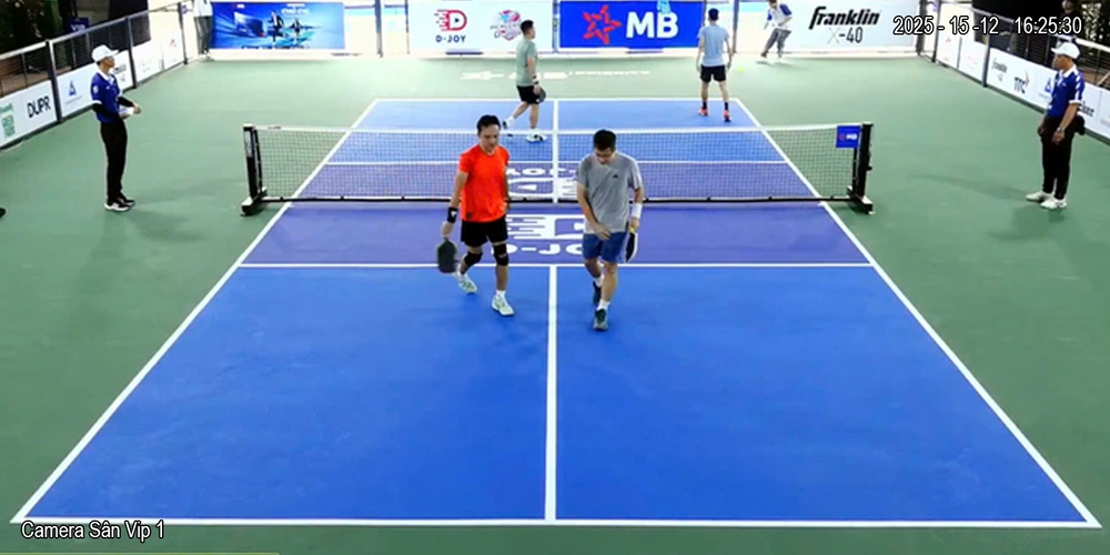 Demo hình ảnh từ giải pháp livestream check var pickleball 