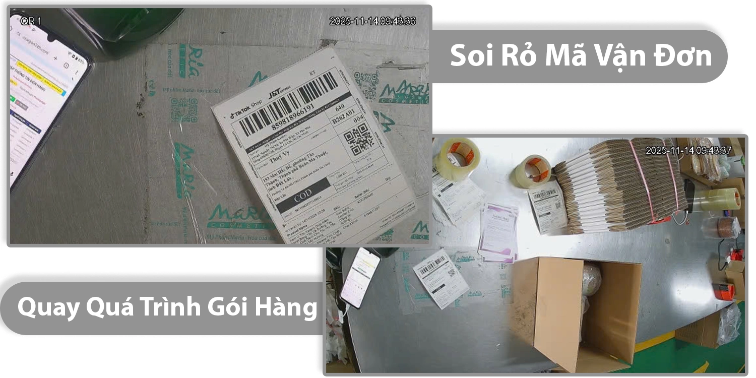 Camera Quay Quá Trình Đóng Gói Hàng