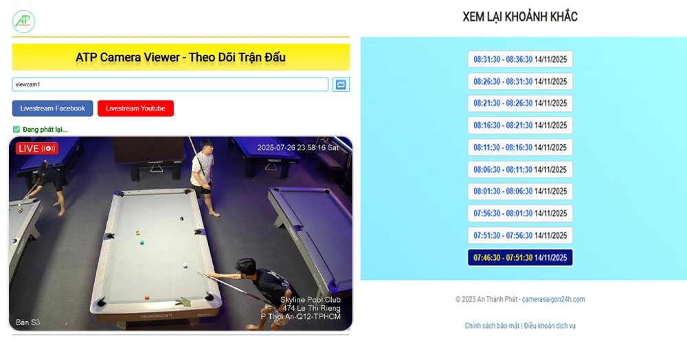 Phần Mềm ATP Camera Viewer-Livestream và Check Var