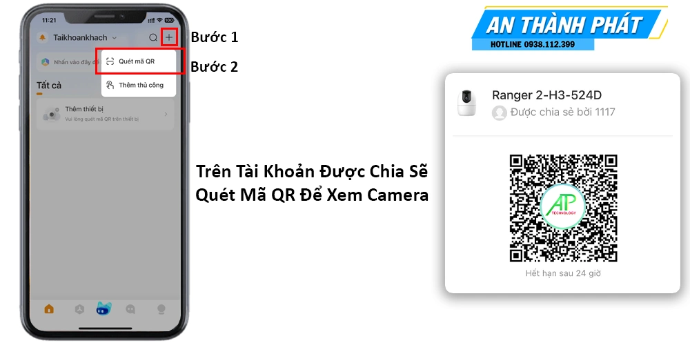 Cách Chia Sẻ Camera Imou Cho Điện Thoại Khác