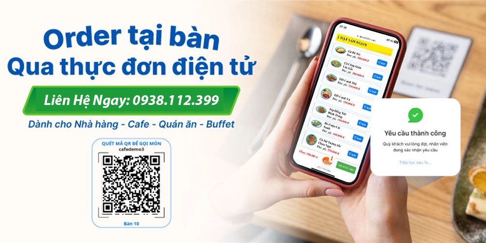 App Gọi Món Trên Điện Thoại