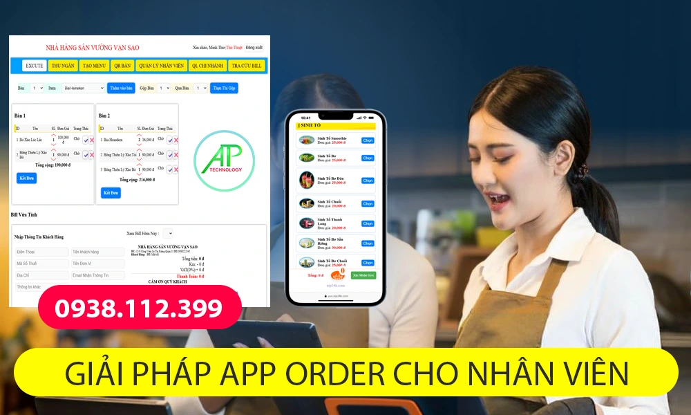 APP order cho nhân viên là gì