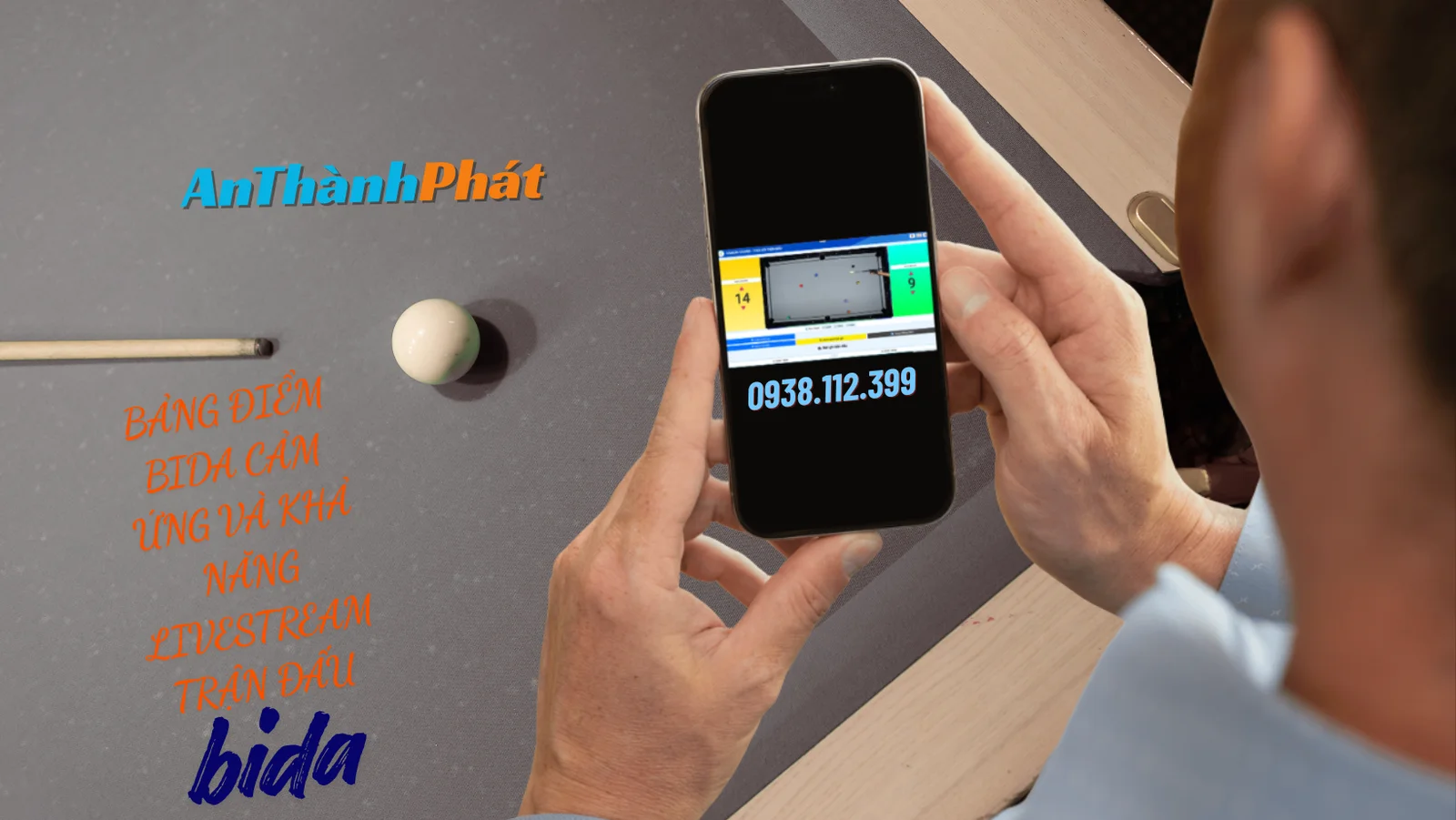 bảng điểm bida cảm ứng và khả năng livestream