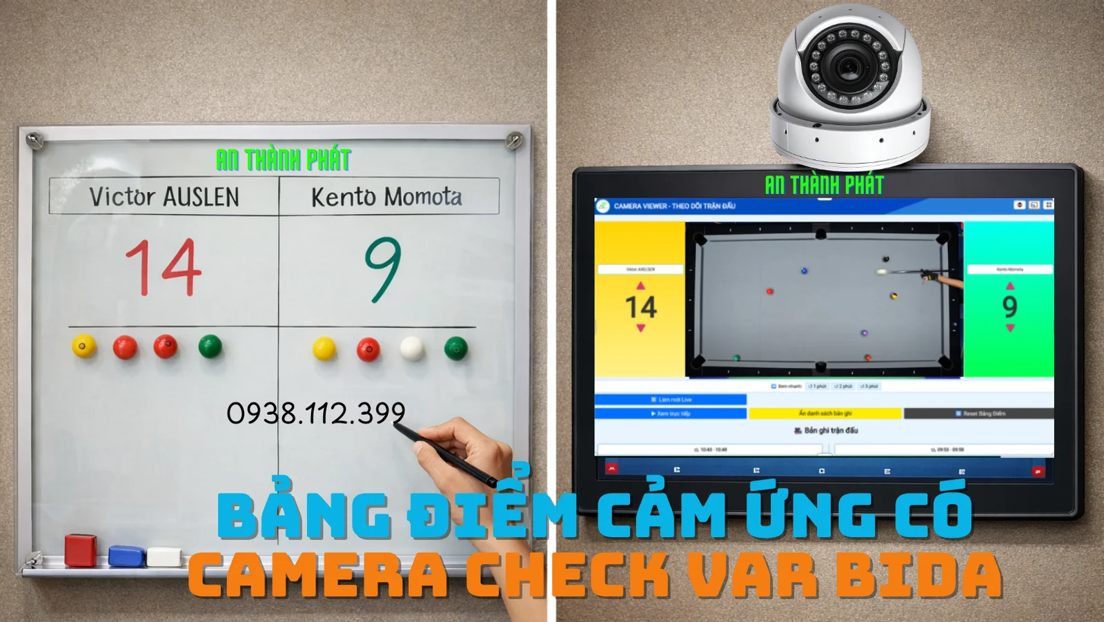 bảng điểm và check var bảng điểm