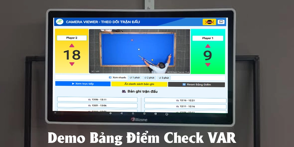 Bảng Điểm Có Camera Check Var Livestream