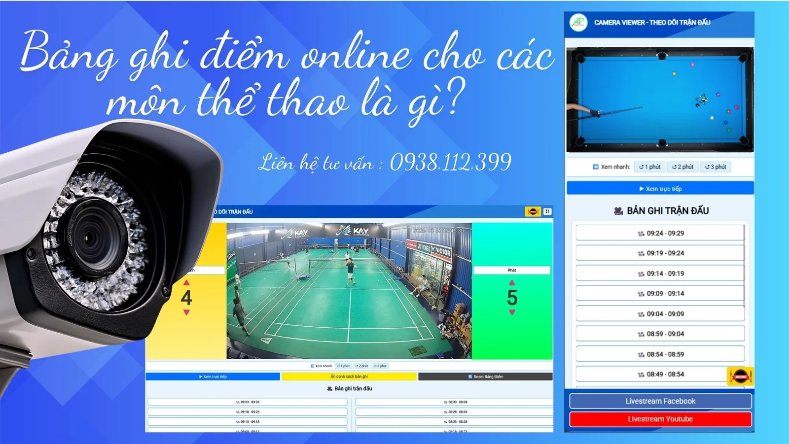 bảng ghi điểm online cho các môn thể thao là gì
