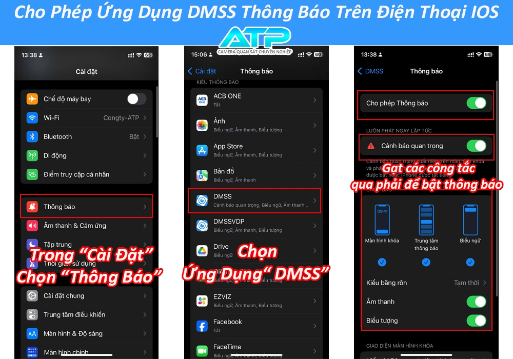 Cách Bật Tắt Thông Báo Camera Dahua Trên Điện Thoại