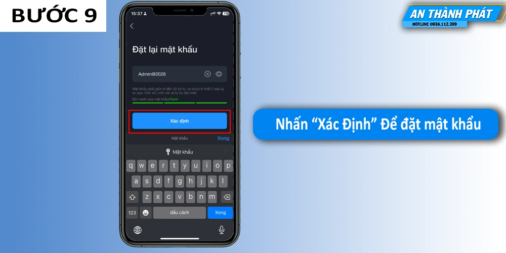  Nhấn "Xác Định" Để Lưu Mật Khẩu