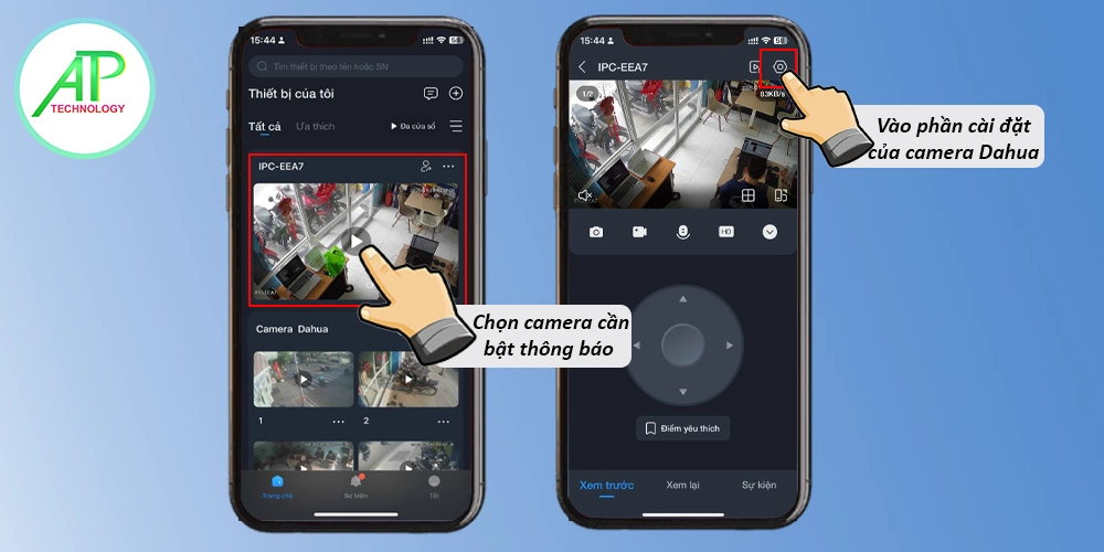 Cách Bật Tắt Thông Báo Camera Dahua Trên Điện Thoại
