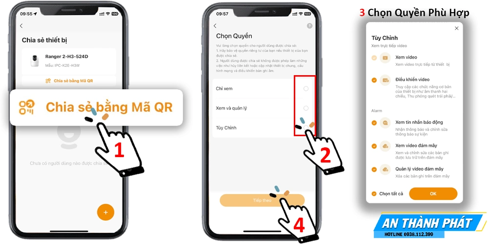 Cách Chia Sẻ Camera Imou Cho Điện Thoại Khác