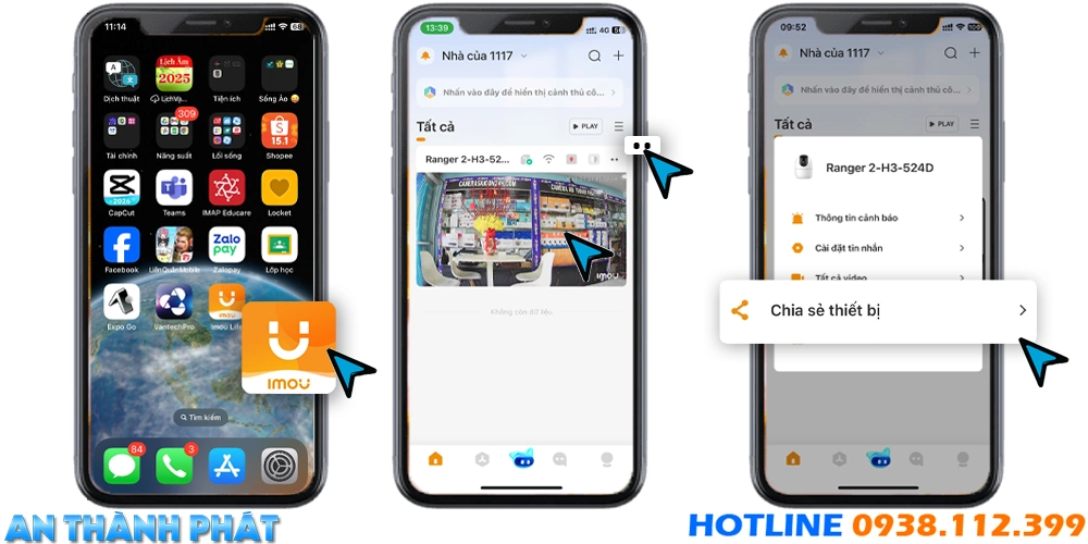 Cách Chia Sẻ Camera Imou Cho Điện Thoại Khác