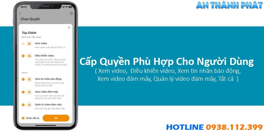 Cấp Quyền Sử Dụng Camera Imou Cho Người Được Chia Sẻ