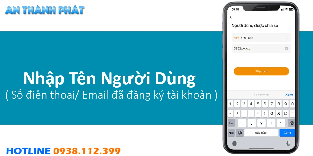 Nhập Tên Người Dùng Camera Imou Được Chia Sẻ