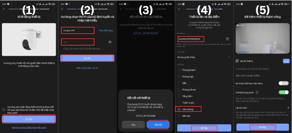 Kết nối camera ezviz với wifi