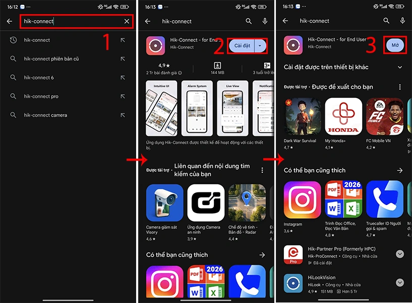 hướng dẫn cài đặt camera Hikvision