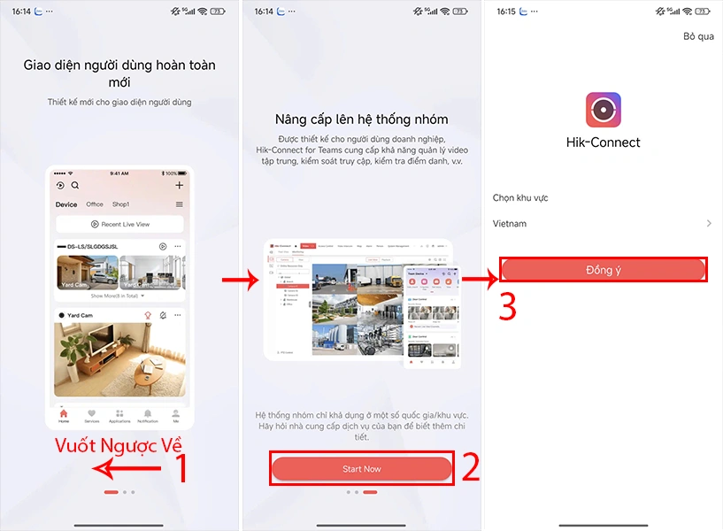 Giao dien moi nhat của hik-connect hiện nay