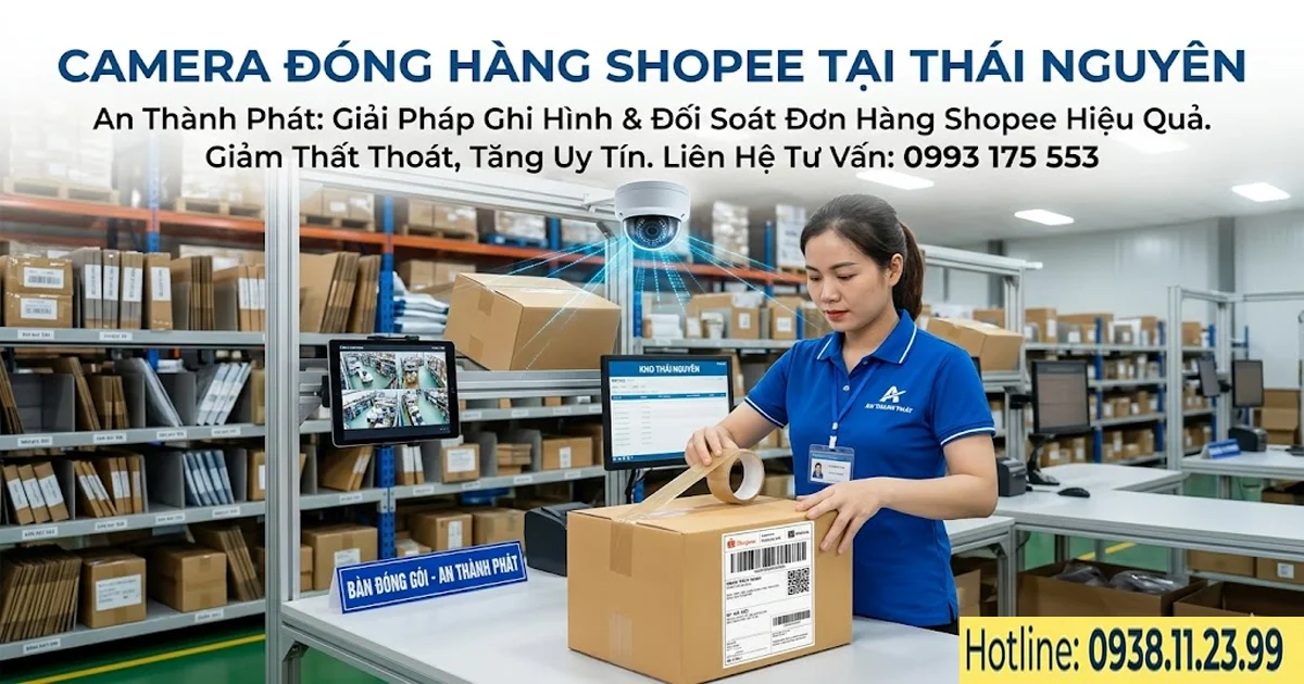 Camera Đóng Hàng Shopee Tại Thái Nguyên