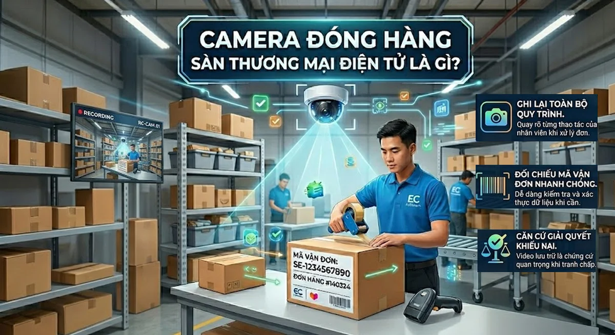 Dịch Vụ Lắp Camera Đóng Hàng Sàn Thương Mại Điện Tử Tại Tây Ninh