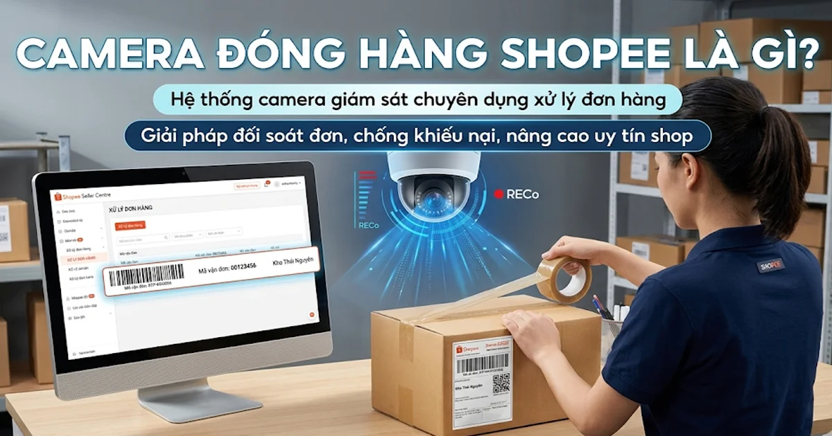 Camera Đóng Hàng Shopee Tại Thái Nguyên