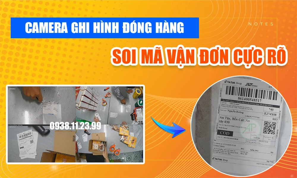 camera ghi hình đóng hàng