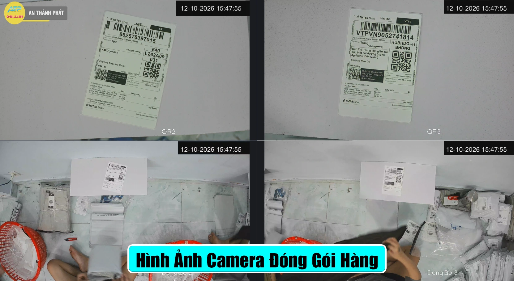 Lắp Đặt Camera Giám Sát Đóng Gói Hàng Tại An Thành Phát