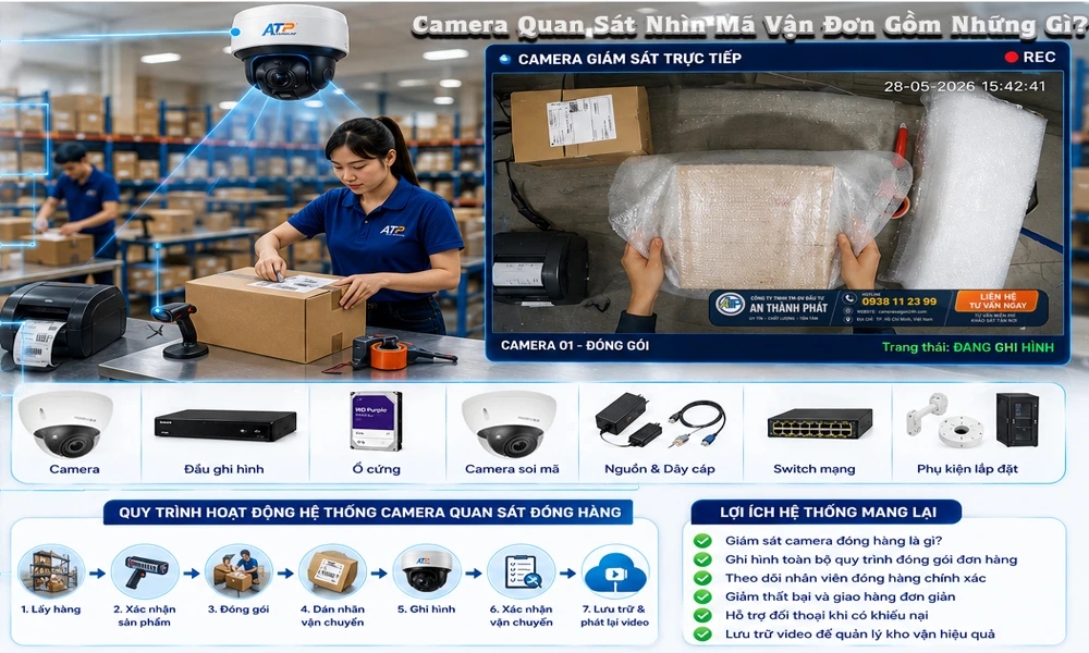 trọn gói camera nhìn mã vận đơn gồm những gì 