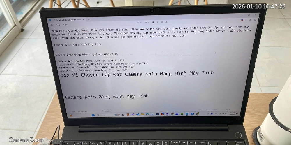 Camera Nhìn Màng Hình Máy Tính