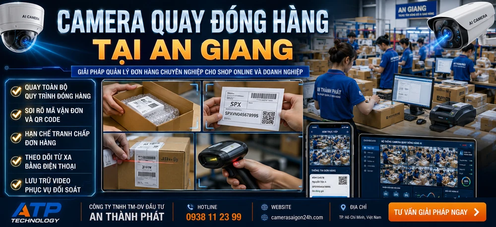 giải pháp camera quay đóng hàng tại an giang