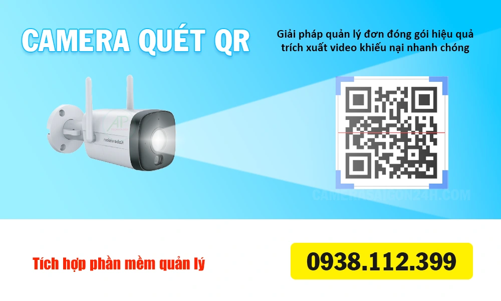 camera quét qr quay video đóng gói thương mại điện tử