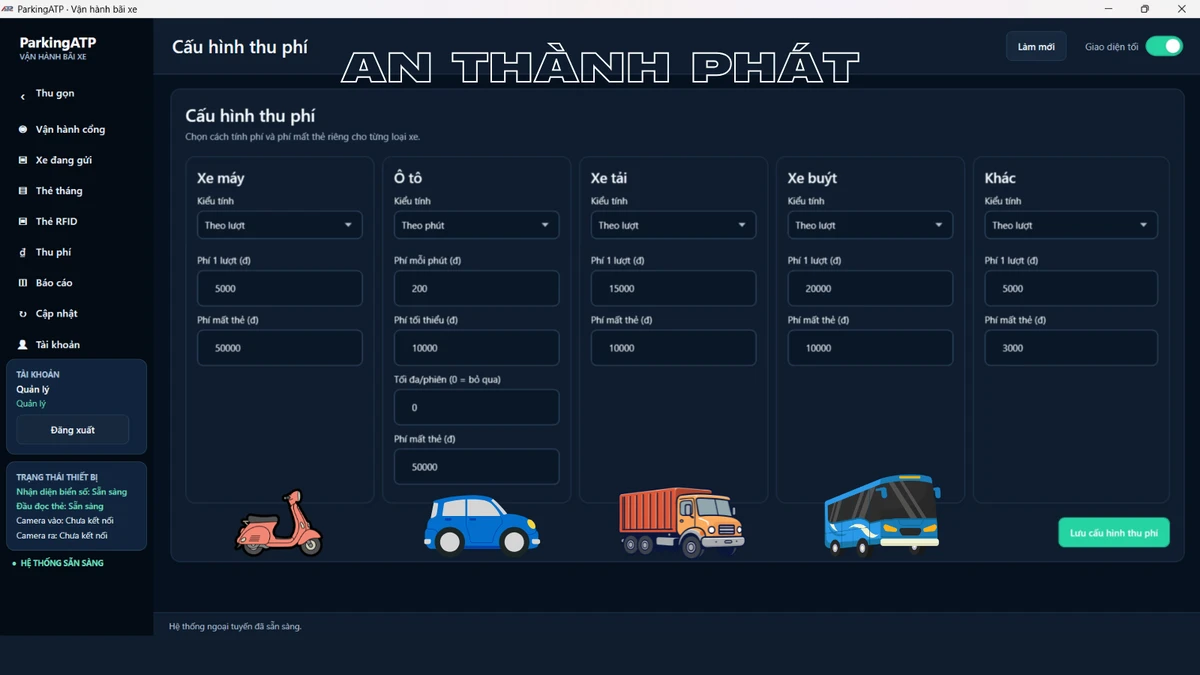  Quản lý phí gửi xe trong bệnh viện