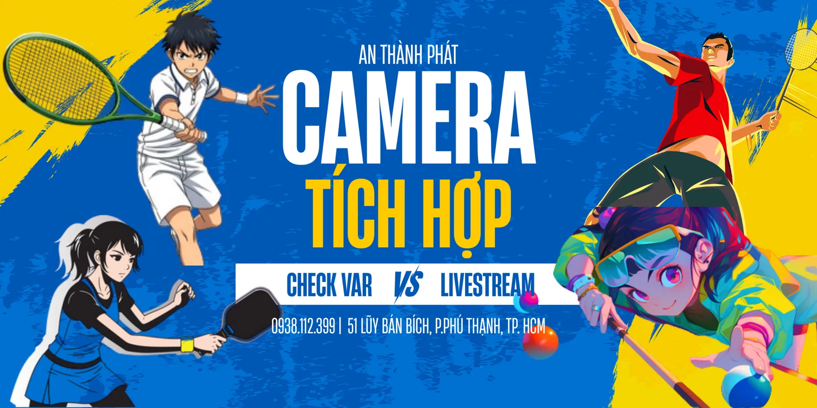 livestream kết hợp với check var các môn thể thao bida, pickleball, tennis, cầu lông