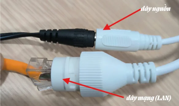 kết nối dây mạng cho camera ezviz