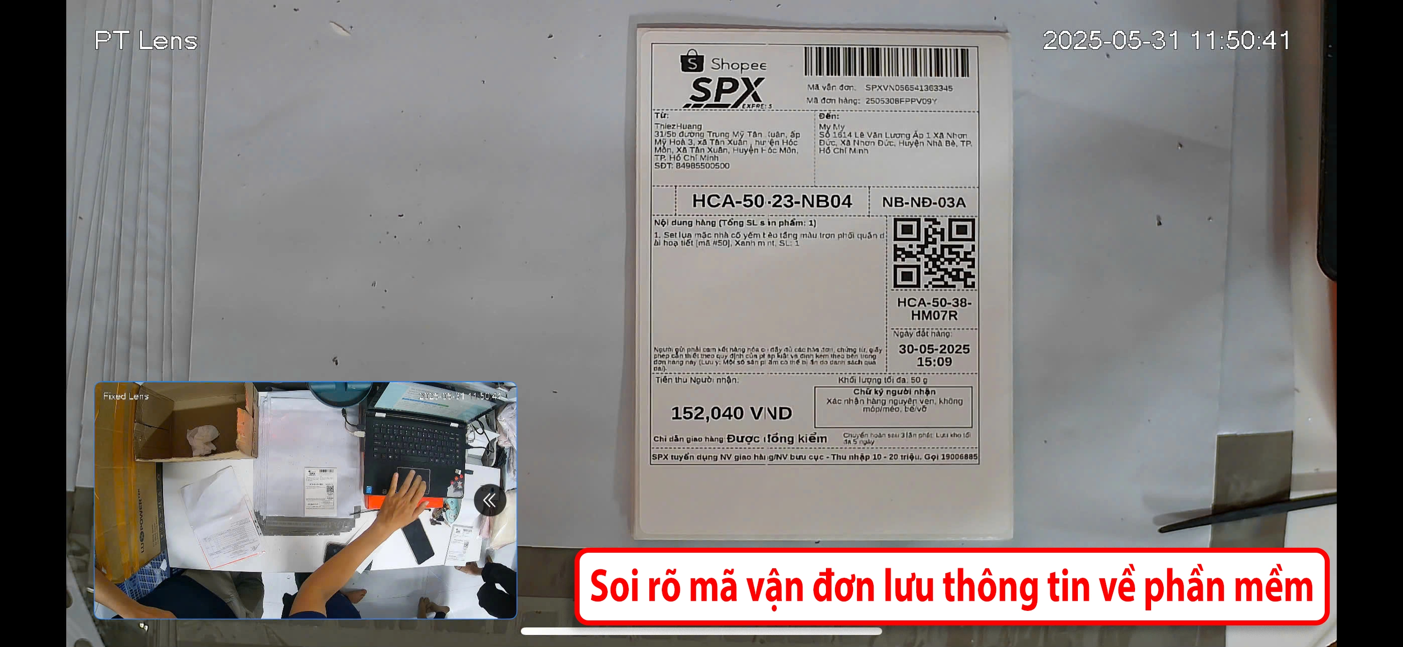 Camera Gói Hàng Và Lưu Thông Tin Đơn Hàng