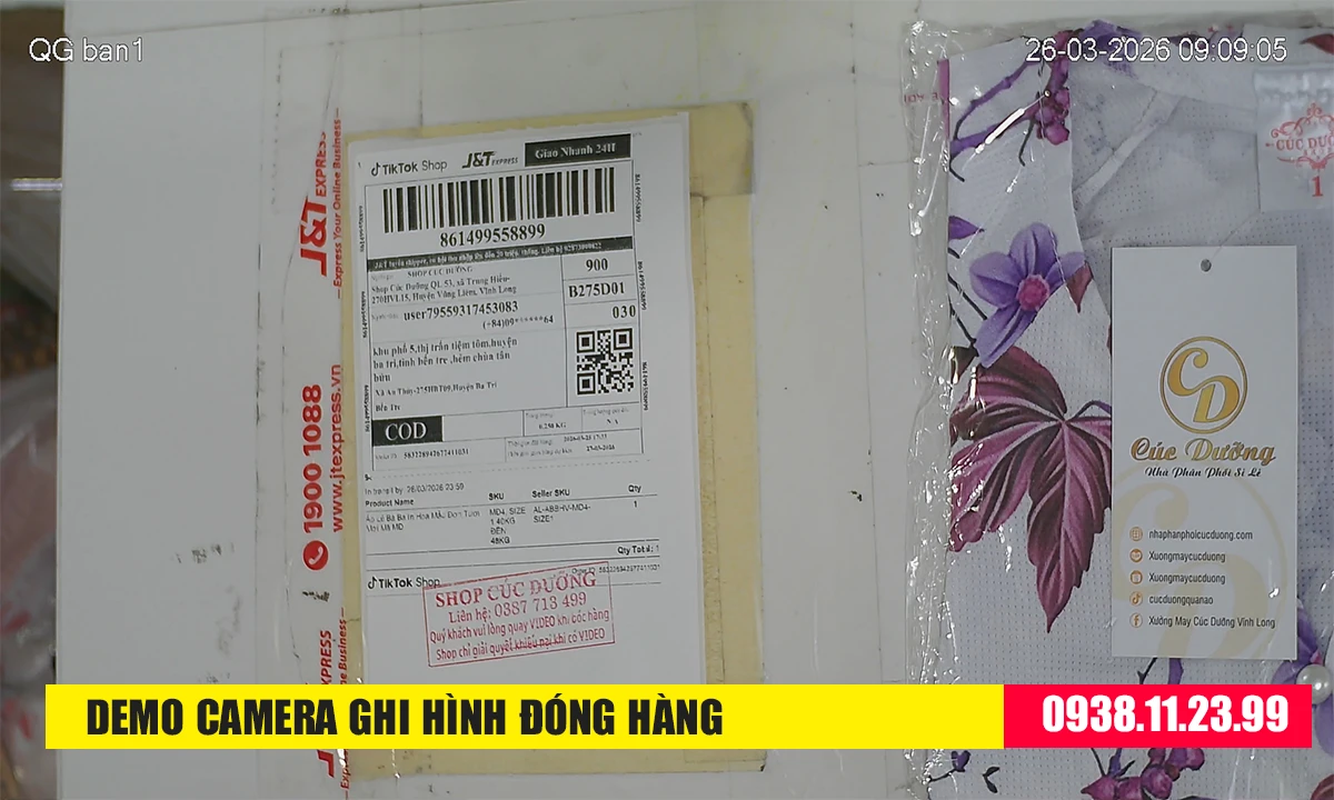 Camera Ghi Hình Đóng Hàng