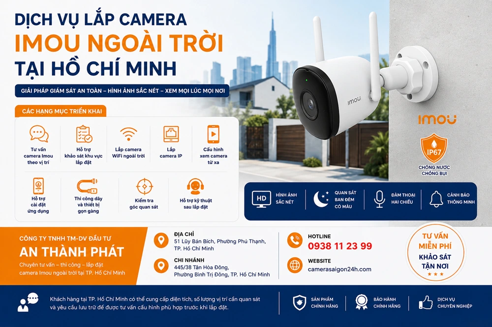 dich vụ lắp đặt camera quan sát ngoài trời chuyên nghiệp 