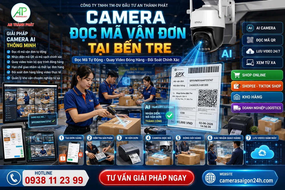 giai pháp camera đọc mã vận đơn tại bến tre